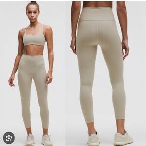 NWT Lululemon Wunder Train high rise tight 25” Riverstone Size 4